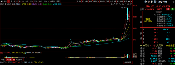 股票配资怎么玩 电光科技上演“地天板” 走出9天7板