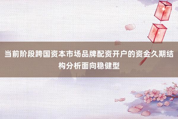 当前阶段跨国资本市场品牌配资开户的资金久期结构分析面向稳健型